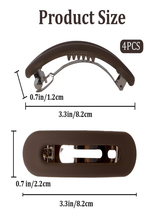 ANBALA French Barrette, 6Pcs Hair Barrettes for Women Girls Strong Hold No Slip Barrettes for Fine Thin Thick Hair - Image 2
